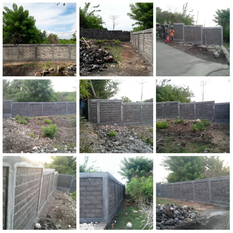 Pekerjaan Pagar Beton Keliling untuk Keamanan dan Pembatas Area