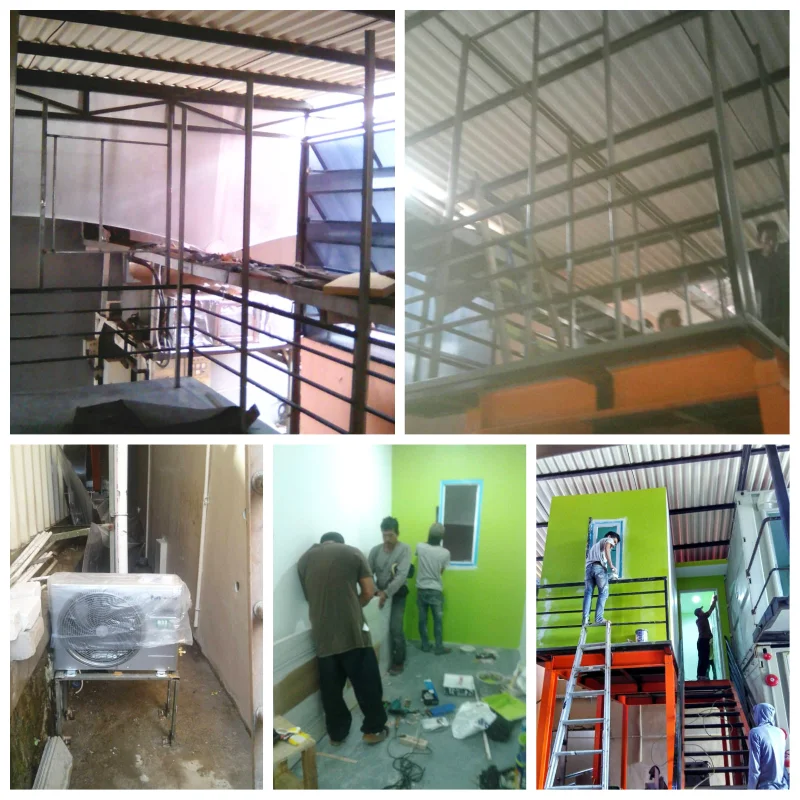 Proyek Konstruksi Mezzanine Rangka Besi dan Renovasi Interior